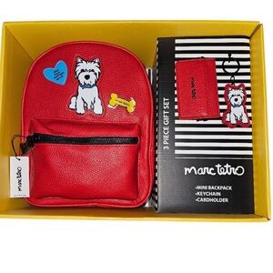 MARC TETRO WESTIE 3 PIECE MINI BACKPACK GIFT SET